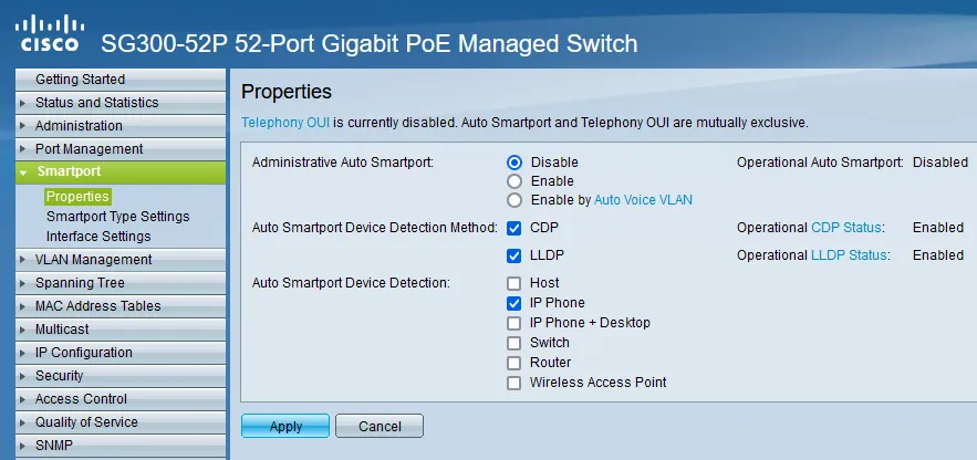 Disable Smartport