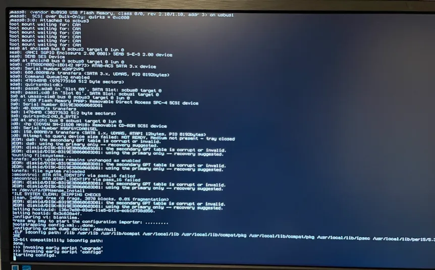 Boot process View