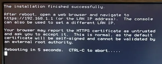 System rebooting